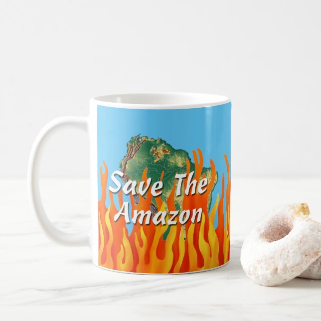 Mug Sauvez l'Amazonie (Avec donut)