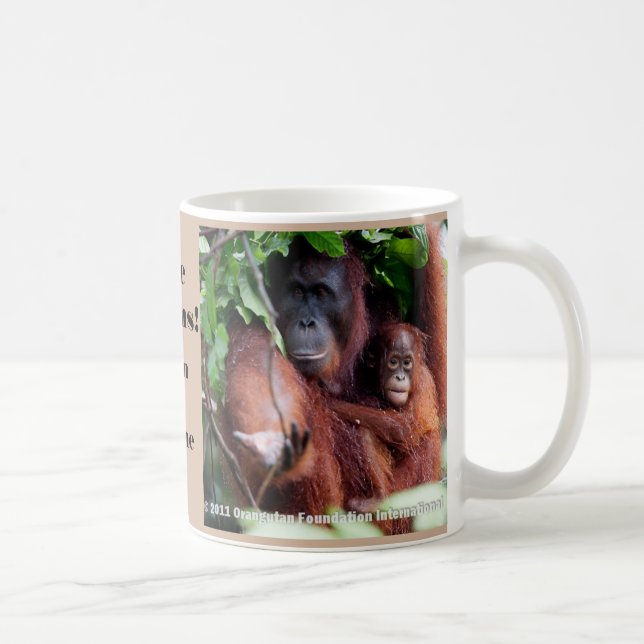 Mug Sauvez l'animal mis en danger par orangs-outans (Droite)