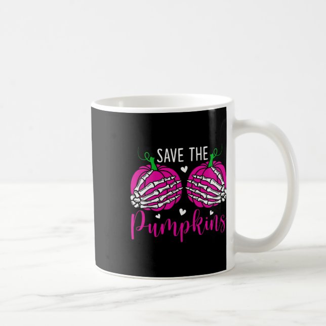 Mug Sauvez Le Cadeau Citrouille De Sensibilisation Au  (Droite)