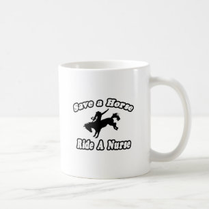 Mug Sauvez le cheval, ride l'infirmière