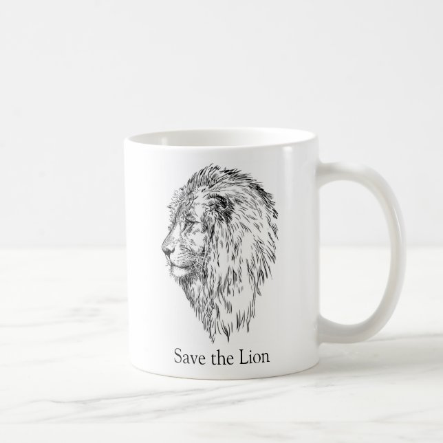 Mug Sauvez le lion (Droite)