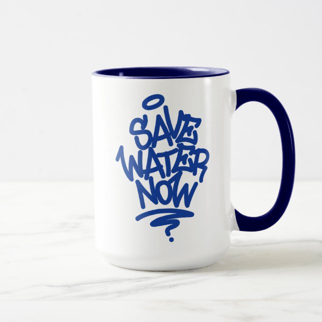Mug Sauvez l'eau maintenant (Droite)
