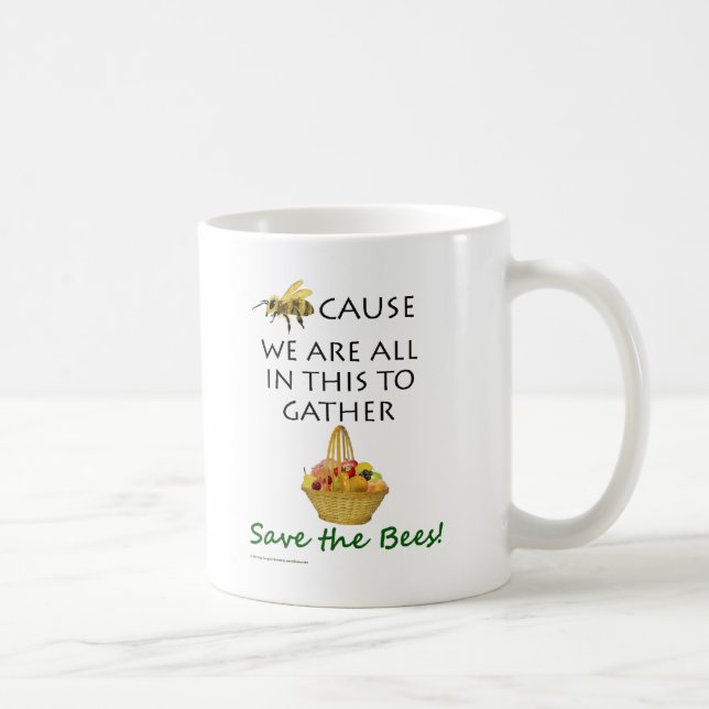 Mug Sauvez les abeilles attaquent ensemble (Droite)