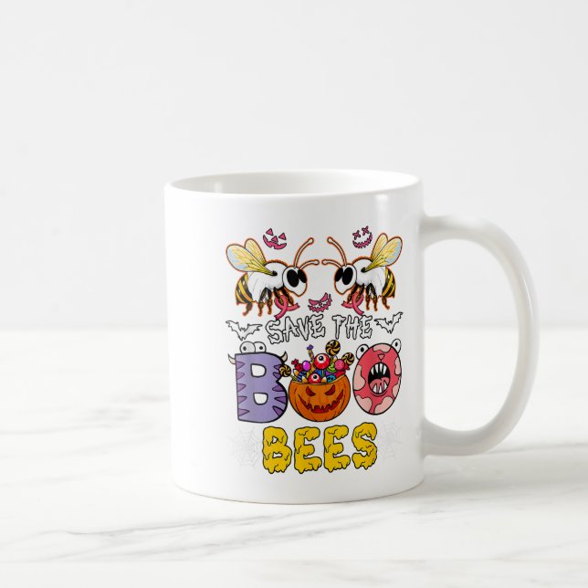 Mug Sauvez les abeilles Boo Halloween Conscience du ca (Droite)