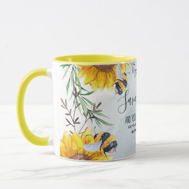 Mug Sauvez Les Abeilles Et Vous Sauvez Le Monde Person (Gauche)