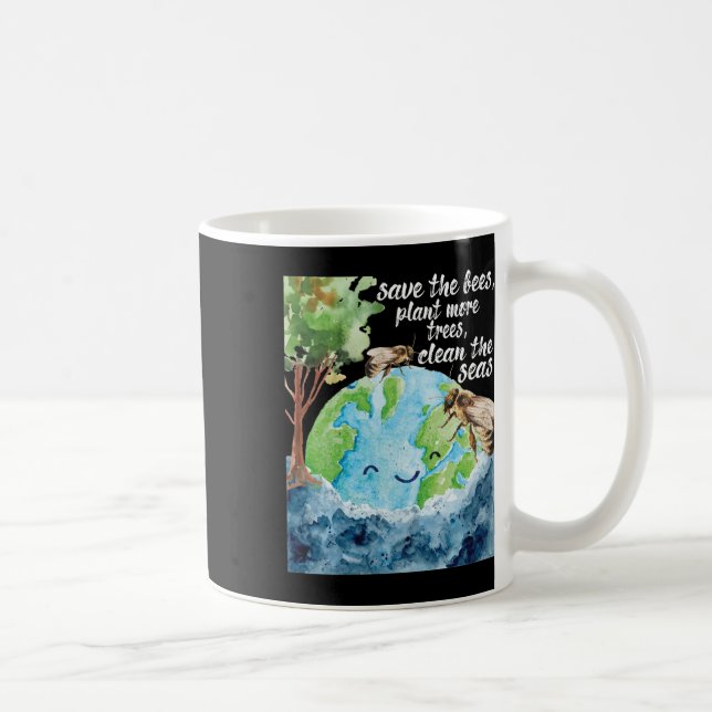 Mug Sauvez les abeilles - Jour des terres De l'environ (Droite)
