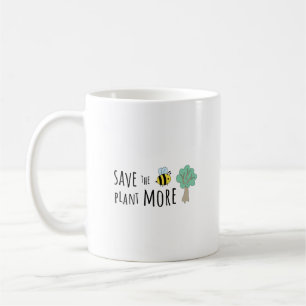 Mug Sauvez les abeilles, Plante plus d'arbres!