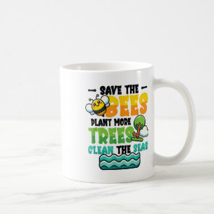 Mug Sauvez les abeilles Plantes Arbres Mer propres De
