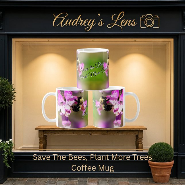 Mug Sauvez Les Abeilles, Plantez Plus D'arbres (Créateur téléchargé)