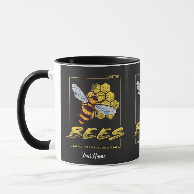 Mug Sauvez les abeilles pour l'apiculteur et l'apicult (Gauche)