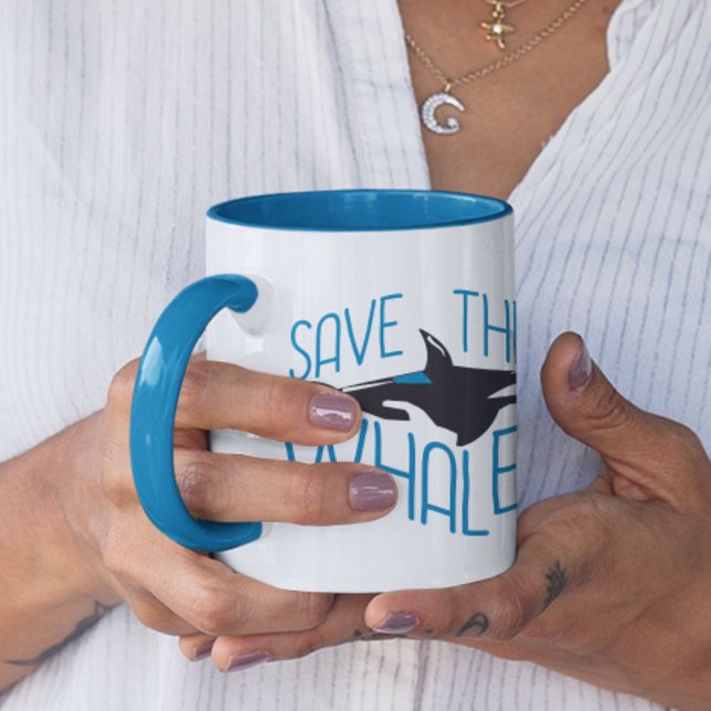 Mug Sauvez les baleines (Créateur téléchargé)