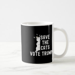 Mug Sauvez les chats Votez Trump Drôle Humour politiqu