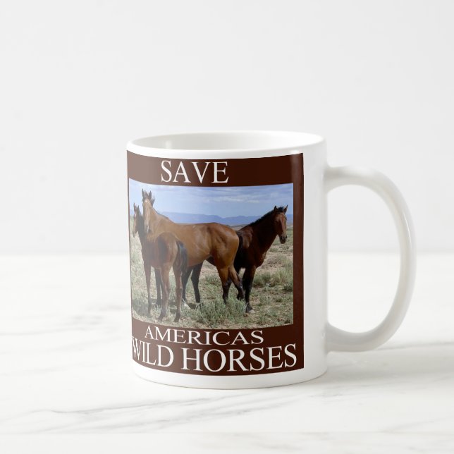 Mug Sauvez les chevaux sauvages (Droite)