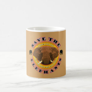 Mug Sauvez les éléphants