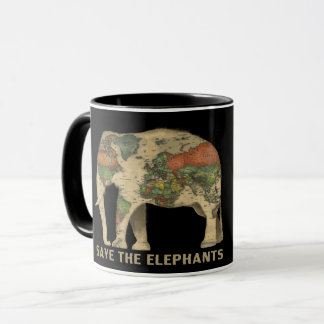 Mug Sauvez les éléphants
