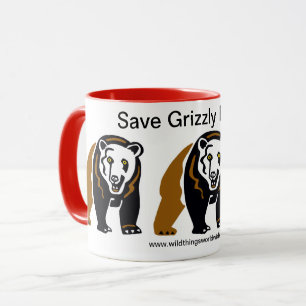 Mug Sauvez les ours GRIZZLY - Animaux en danger - Faun