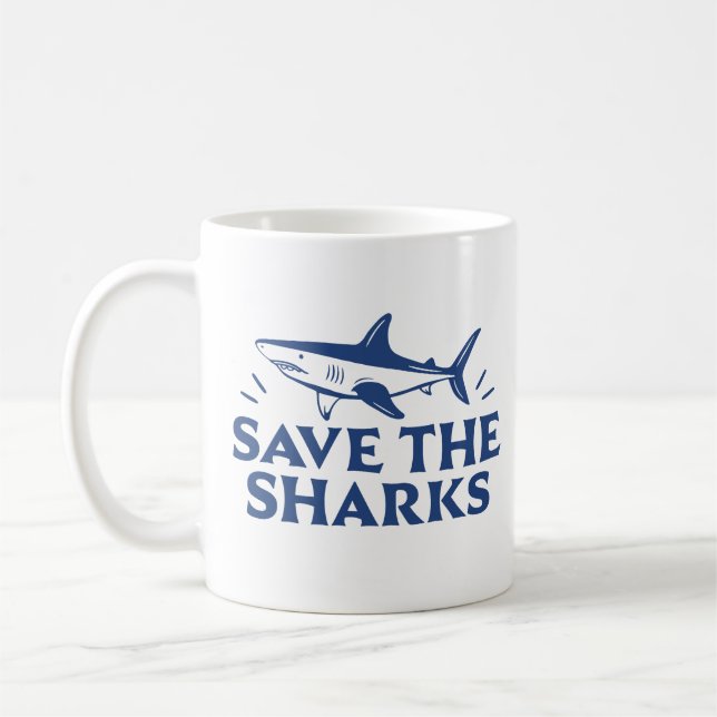 Mug Sauvez les requins (Gauche)