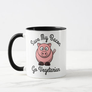 Mug Sauvez Mon Bacon Devenez Végétarien