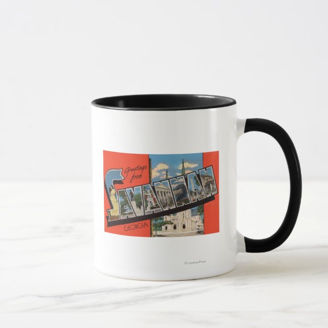 Mug Savannah, Géorgie - Scènes de grandes lettres 2 (Droite)