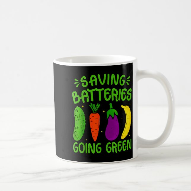 Mug Saving Batteries Going Green Funny Inappropriate H (Droite)