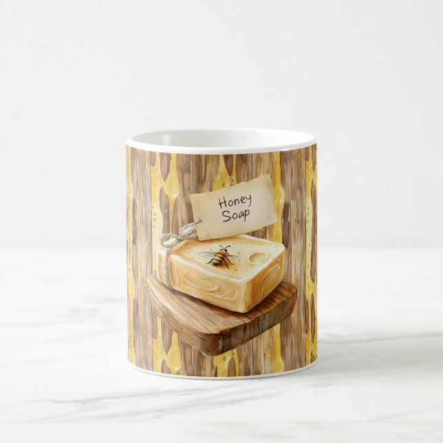 Mug Savon au miel d'abeille jaune doré (Centre)