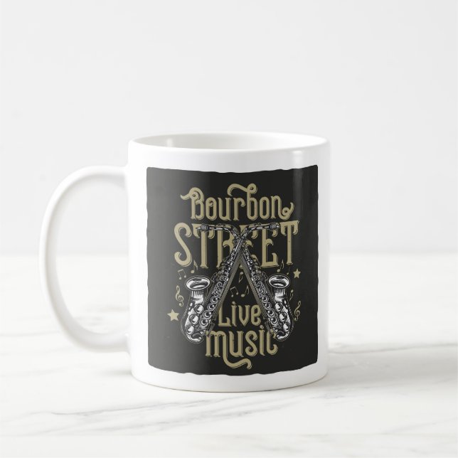 Mug Saxophone "Bourbon Street Live Music" (Gauche)