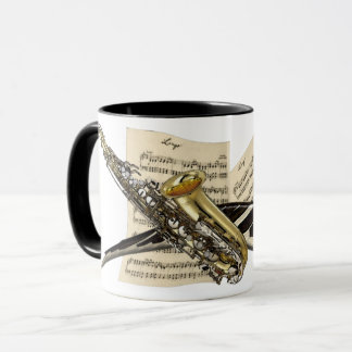 Mug Saxophone et musique de piano