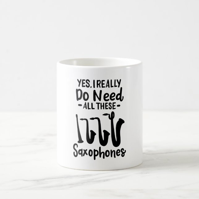 Mug Saxophone - Types de saxophone (Centre)