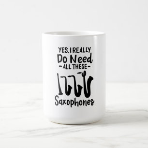 Mug Saxophone - Types de saxophones