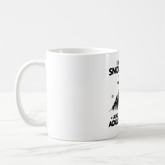 Mug Sayings de snowboard| Cadeaux des monts Snowboarde (Gauche)