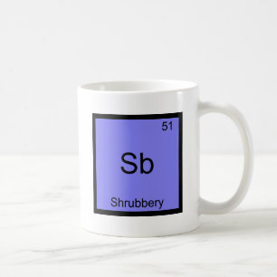 Mug Sb - pièce en t drôle de symbole d'élément de