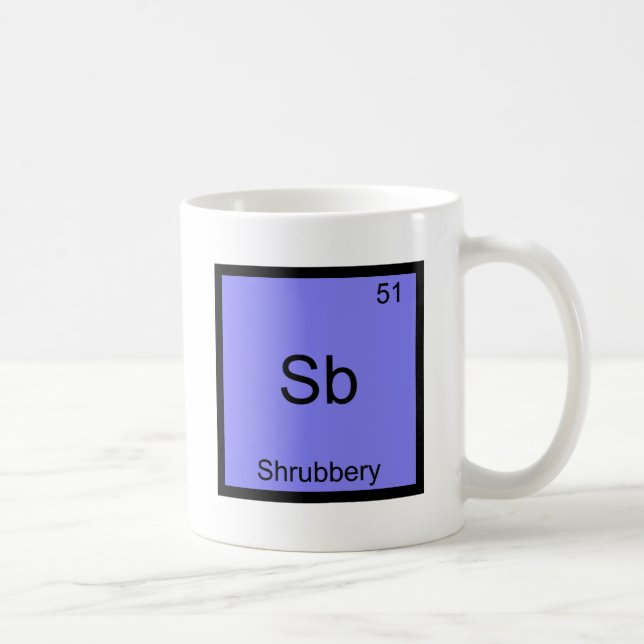 Mug Sb - pièce en t drôle de symbole d'élément de (Droite)