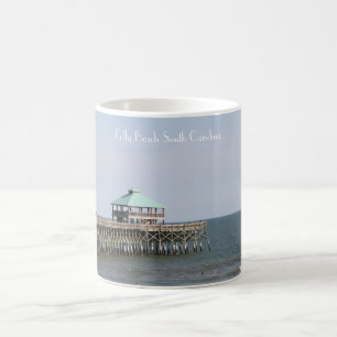 Mug Sc de plage de folie, pilier, Charleston,