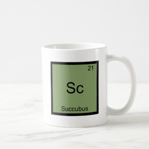Mug Sc - Succube Tee du symbole d'élément de chimie dr