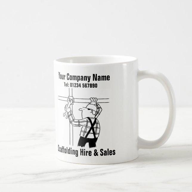 Mug Scaffolding Hire & Sales Cartoon (Droite)