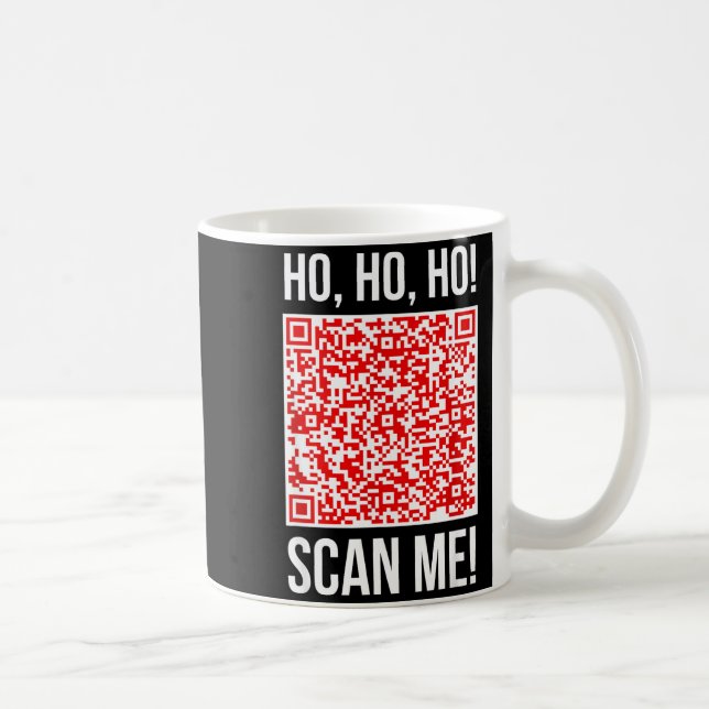 Mug Scan Me! Qr Scan Me Joke Funny Santa Merry Christm (Droite)