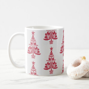 Mug Scandinave Art folklorique Hiver Arbre Motif