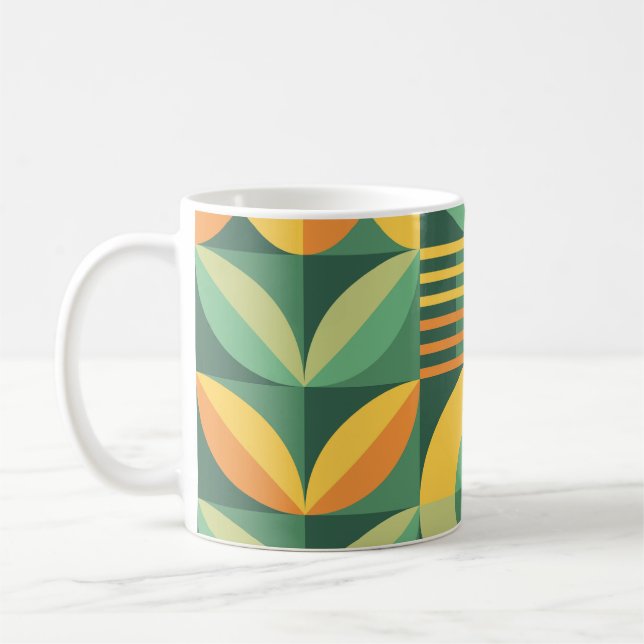 Mug Scandinavie Géométrique Vintage (Gauche)