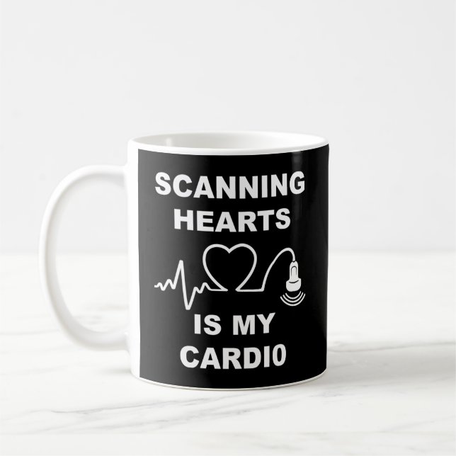 Mug Scanner Il Est Mon Cardio Cardiac Sonographe Echo (Gauche)