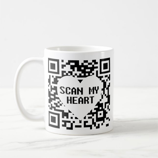 Mug Scannez mon cœur     (Gauche)