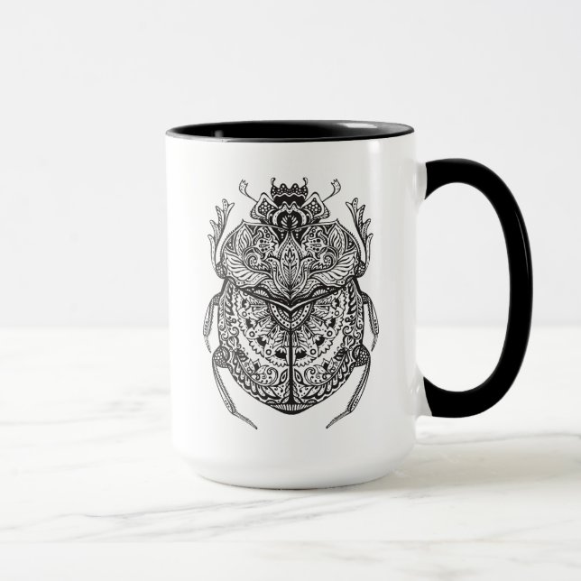 Mug Scarabée africain Zendoodle (Droite)