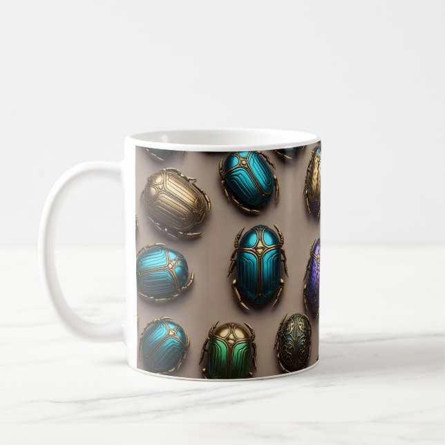 Mug Scarabes égyptiens colorés (Gauche)