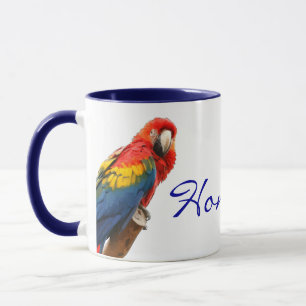 Mug Scarlet Macaw Honduras Céramique Musique