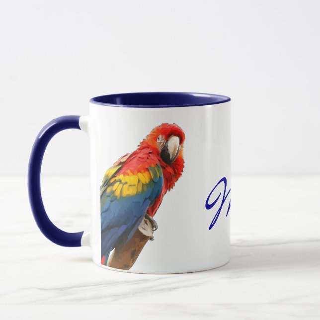 Mug Scarlet Macaw Mexique Céramique Musique (Gauche)