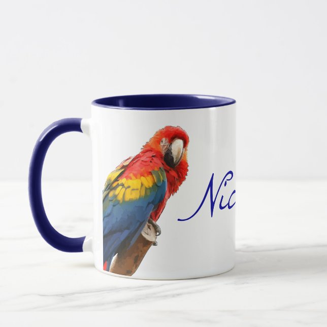Mug Scarlet Macaw Nicaragua Céramique Musique (Gauche)