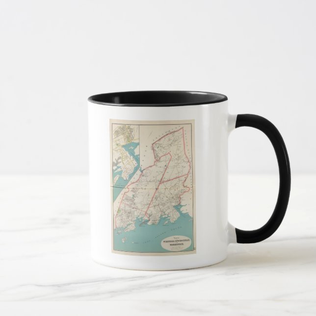 Mug Scarsdale, New Rochelle, villes de Mamaroneck (Droite)
