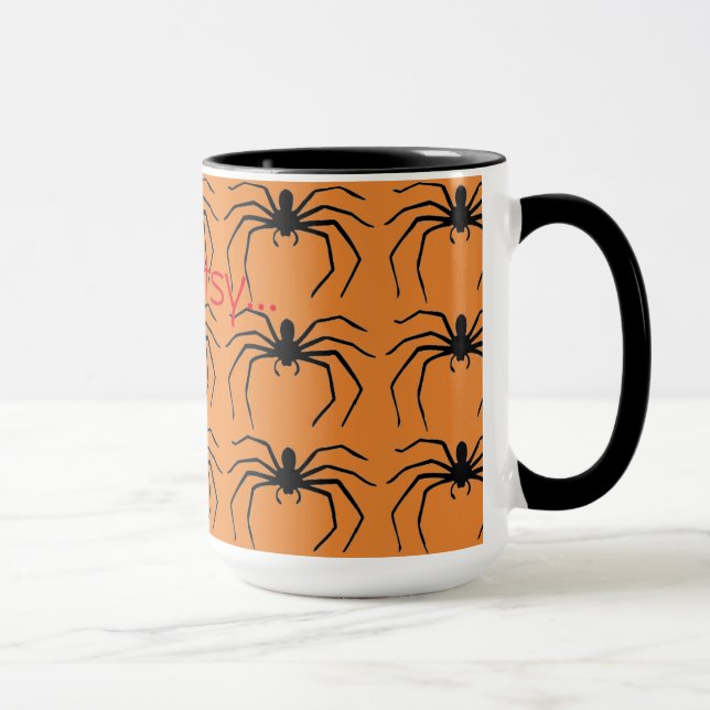Mug Scary Halloween sorcières Black Spider Conçu (Droite)
