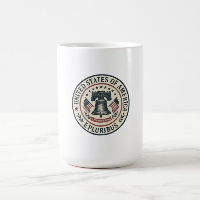 Mug Sceau Bell Liberty — Vintage "E Pluribus Unum" (Centre)