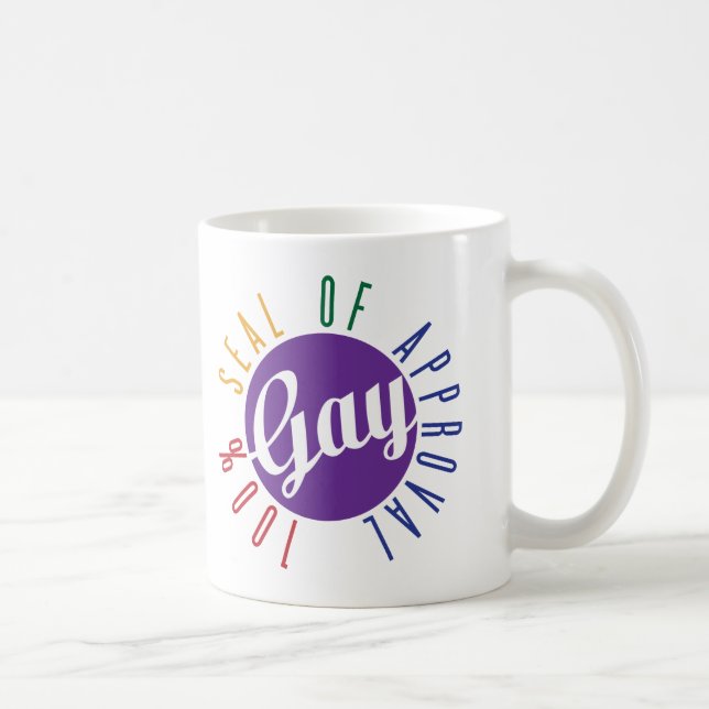 Mug Sceau d'Approbation Gay (Droite)