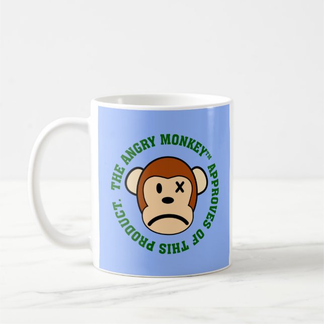 Mug Sceau d'approbation : Produit approuvé par Angry M (Gauche)